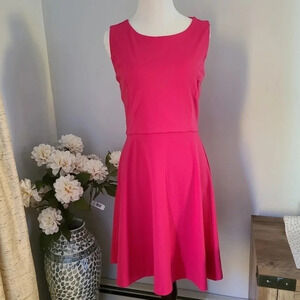 Cynthia Rowley back cut out fuschia dress